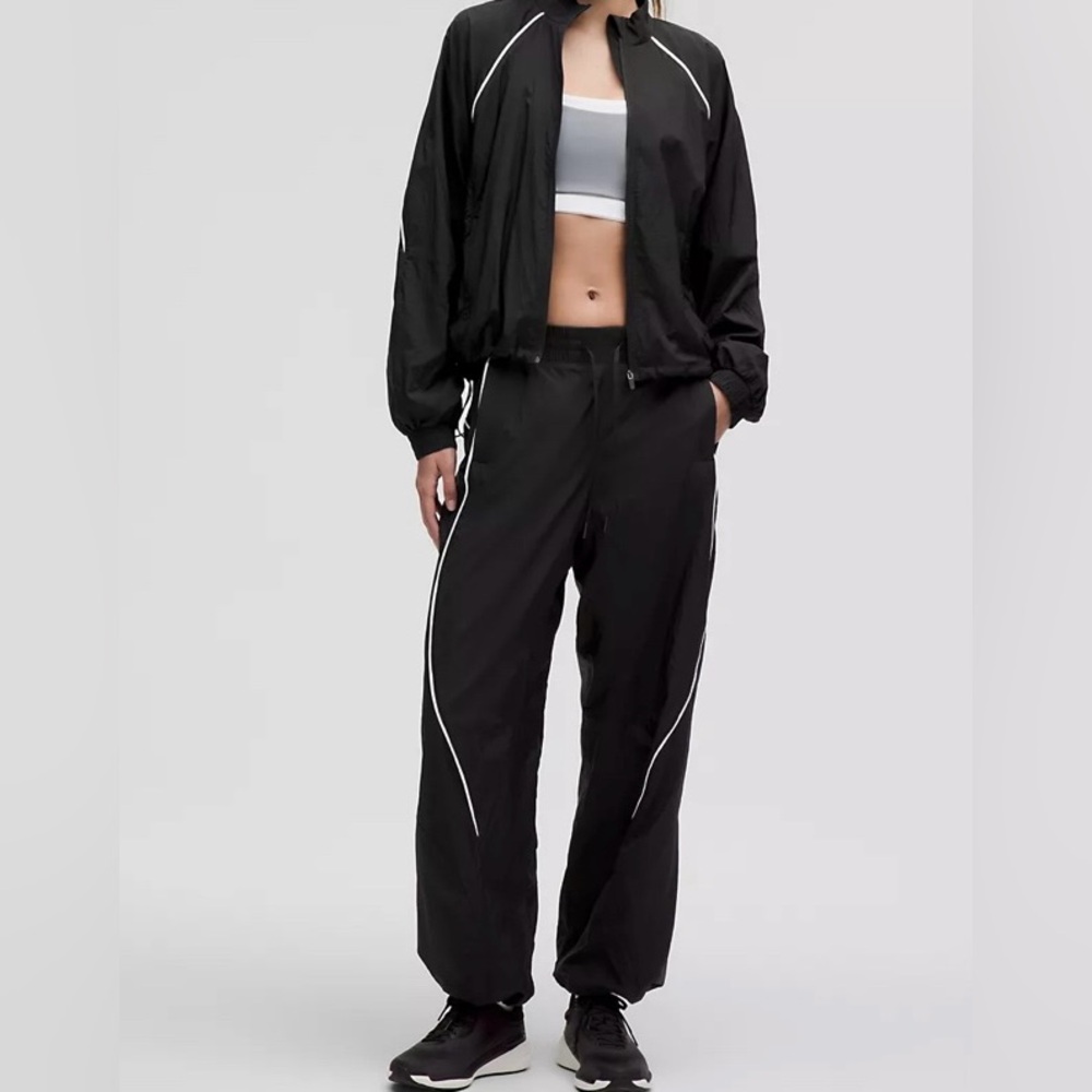 NWT Lululemon License To Train Ladies Lightweight Jogger Set SZ 14 Black & White - Picture 3 of 16